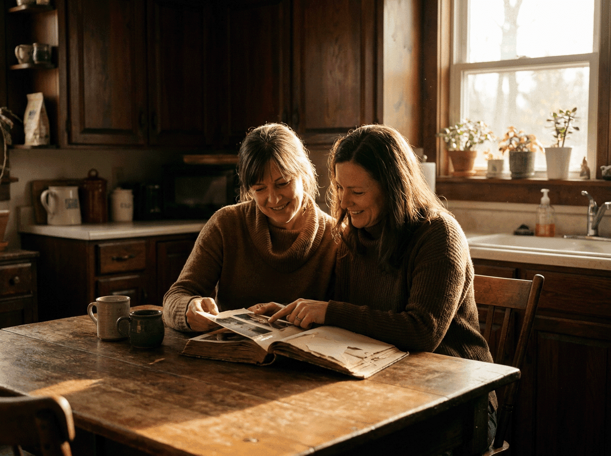 A family receiving their legacy